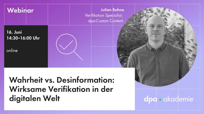 Verifikation – Desinformationen, Manipulation und Fake News erkennen