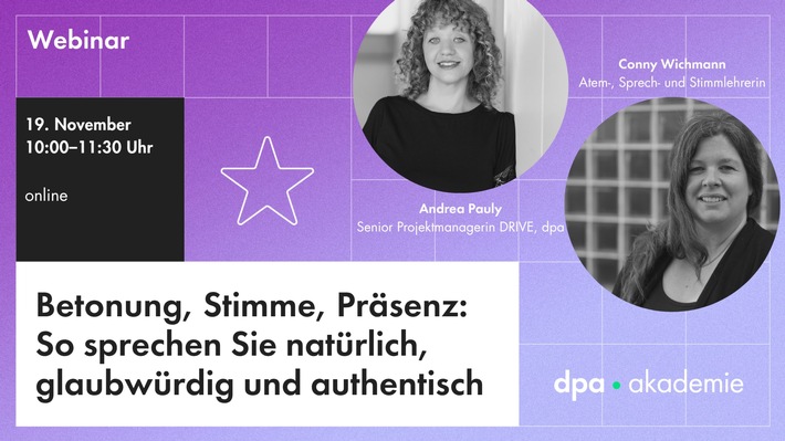 Natürlich, glaubwürdig und authentisch sprechen – im eigenen Podcast, bei Präsentationen und auf der Bühne l dpa-Akademie
